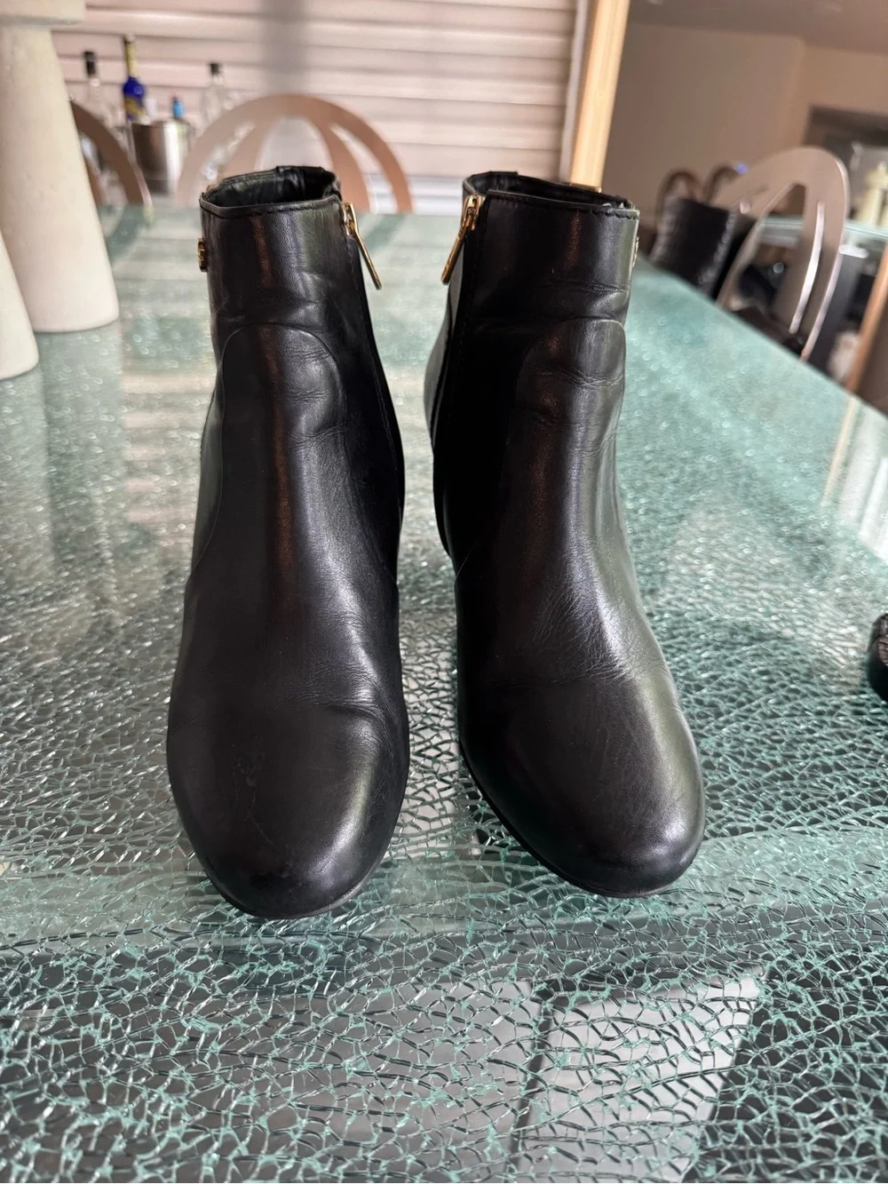 Tory Burch women's Black Ankle‎ Booties with Side Zip 10 M
